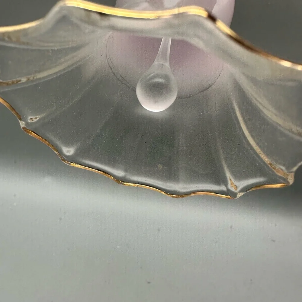 Artisan Glass Hummingbird with Pink and Green Accents